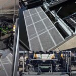 Galvanized steel walkways on some floating boat lifts at Lake of the Ozarks